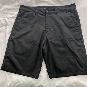 Men’s O’Neill Shorts, black with very faint gray stripes, Size 34